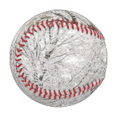 Balle De Baseball Forêt hivernale neige (Devant Gauche)