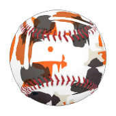 Balle De Baseball Formes dans la rétro conception d'abrégé sur (Dos)