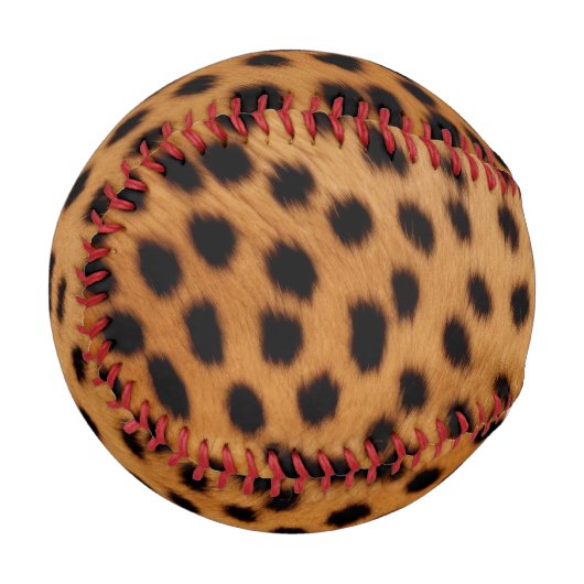 Balle De Baseball Fourrure animale Cheetah (Devant Gauche)