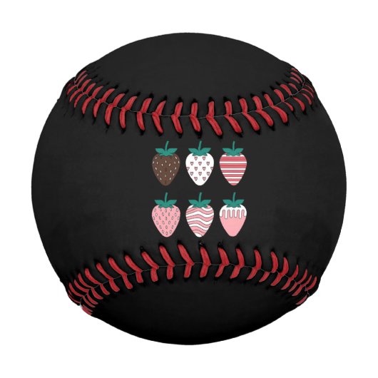 Balle De Baseball Fraise fraises Fruit Lover Farmers Jardin (Devant)