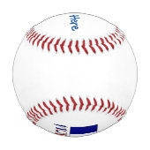 Balle De Baseball France Pavillon bleu Personnalisation (Dos)