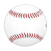 Balle De Baseball France Pavillon bleu Personnalisation (Devant)