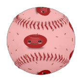 Balle De Baseball Fruit kawaii aux pommes rouges (Dos)