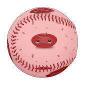 Balle De Baseball Fruit kawaii aux pommes rouges (Devant Gauche)