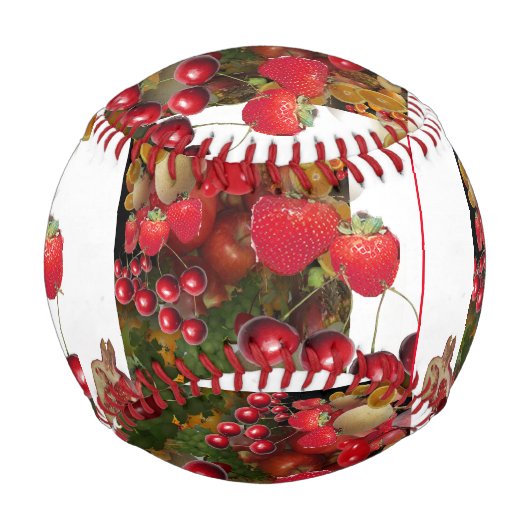 Balle De Baseball Fruits de fraises (Devant)
