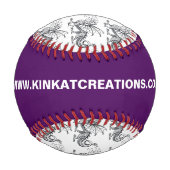 Balle De Baseball Fumée et feu de baseball sur mesure (Devant)