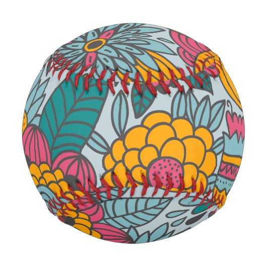 Balle De Baseball Fun Florals Baseball (Dos)