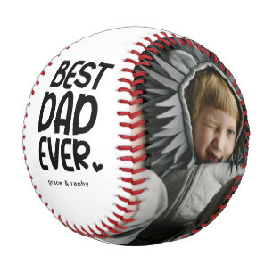 Balle De Baseball Fun Moderne 'MEILLEUR PÈRE JAMAIS' 2 Photo