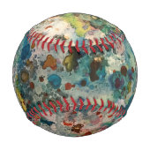Balle De Baseball Funky Abstrait Baseball (Dos)