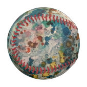 Balle De Baseball Funky Abstrait Baseball (Devant Gauche)