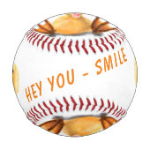 Balle De Baseball Funny Baseball Joueur Canard - Sourire - Texte Per (Devant)