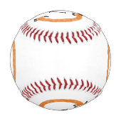 Balle De Baseball Funny Dachshund Wiener Sausage Dog Monogram (Devant)