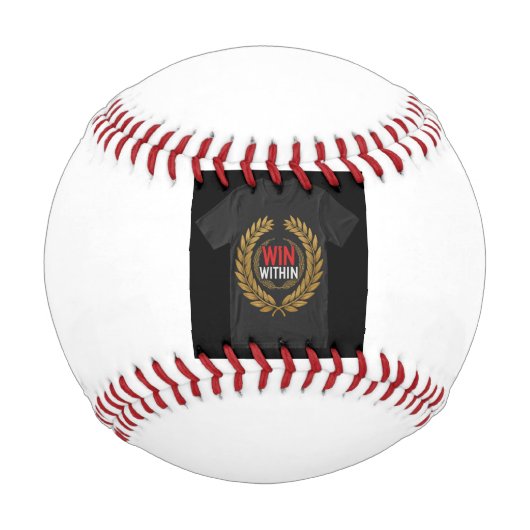 Balle De Baseball Gagnez à l'intérieur." " (Devant)