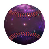 Balle De Baseball Galaxie bleu violet de minuit (Devant)