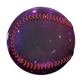 Balle De Baseball Galaxie bleu violet de minuit (Devant Gauche)