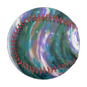 Balle De Baseball Galaxie d'émeraude et de violet (Devant Gauche)