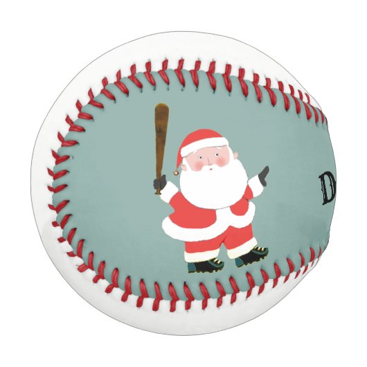 Balle De Baseball Garde de Noël de baseball personnalisée (Devant Gauche)