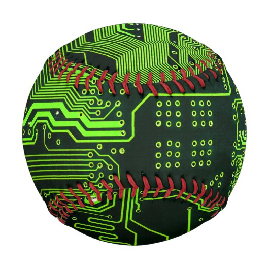 Balle De Baseball Geek de la carte de circuit électronique Nerd PCB (Devant)