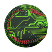 Balle De Baseball Geek de la carte de circuit électronique Nerd PCB (Devant Gauche)
