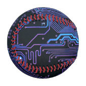 Balle De Baseball Geek Sortie carte de circuit électronique Nerd PCB (Devant Gauche)