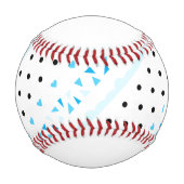 Balle De Baseball Géométrie bleue (Devant)