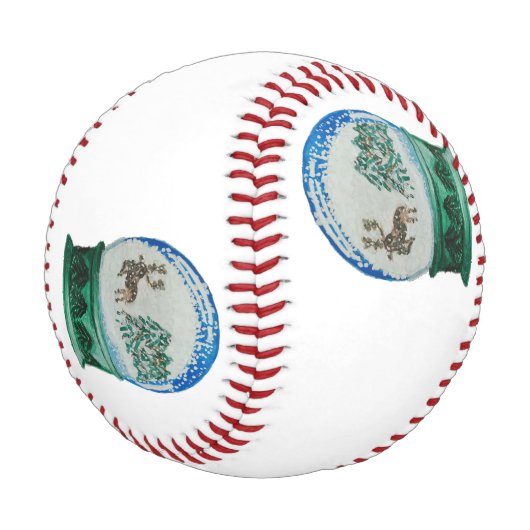 Balle De Baseball Globe des neiges Ball Winter Wonderland Noël (Angle)