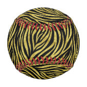 Balle De Baseball Gold Zebra Stripes Baseball (Dos)