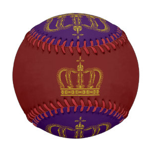 Balle De Baseball Golden Royal Crown + votre backgr. & idées