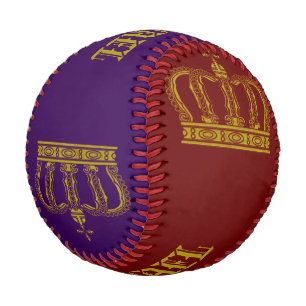 Balle De Baseball Golden Royal Crown + votre backgr. & idées