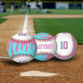 Balle De Baseball Goutte de baseball rose