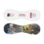 Balle De Baseball Graduate GLAD GRAD Photo Monogramme Graduation (Panneaux)