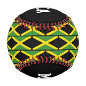Balle De Baseball Gradué JAMAICA FLAG personnalisé (Dos)
