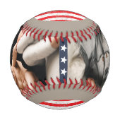 Balle De Baseball Grand-père Photo Keepsaké Baseball (Devant)