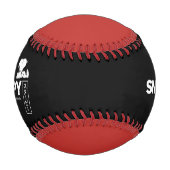 Balle De Baseball Graphique de typographie japonaise Snoopy (Devant)