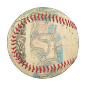Balle De Baseball Graphique du fleuve Mississippi inférieur (Devant Gauche)