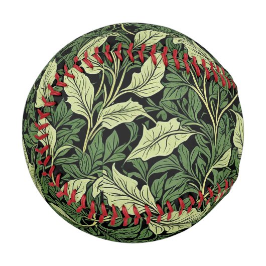 Balle De Baseball Grappe de vignes dans les nuances de vert (Devant Gauche)