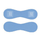 Balle De Baseball Gras moderne 3 initiales Monogramme | Bleu doux (Panneaux)