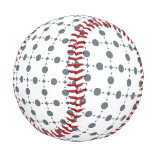 Balle De Baseball Gray Polka Dots, Polka Dot Pattern, Dots