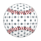 Balle De Baseball Gray Polka Dots, Polka Dot Pattern, Dots (Devant)