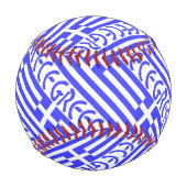 Balle De Baseball Grèce et drapeau grec Carrelé personnalisé (Dos)