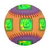 Balle De Baseball Green Jack olantern Halloween Thunder_Cove (Dos)