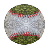 Balle De Baseball Green Moss & Earth Nature Art (Dos)
