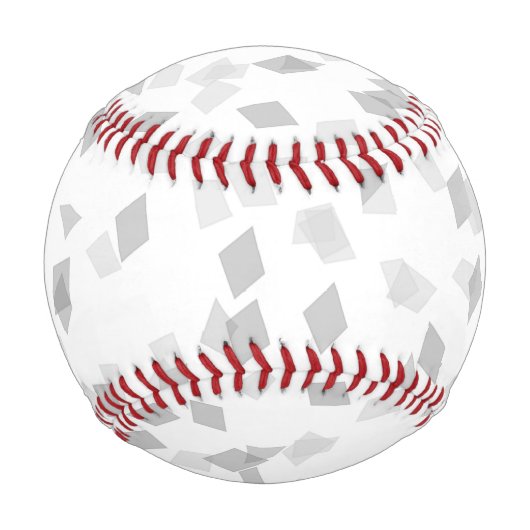 Balle De Baseball Grey Confetti (Dos)
