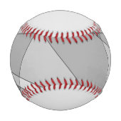 Balle De Baseball Gris géométrique (Devant)