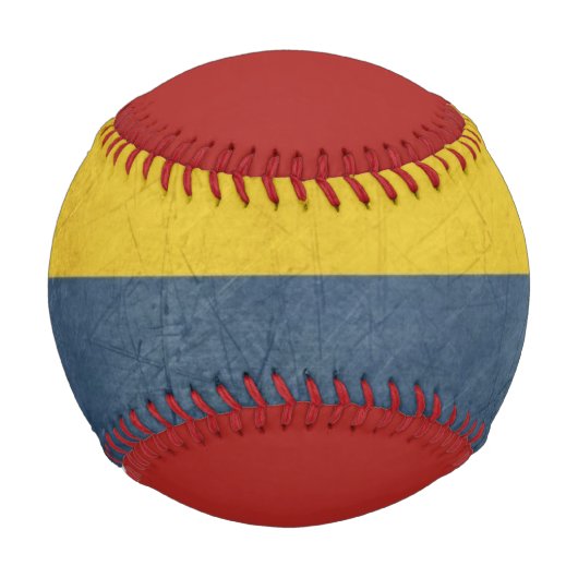 Balle De Baseball Grunge drapeau d'État souverain du pays de (Devant)