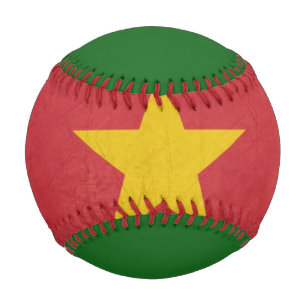 Balle De Baseball Grunge drapeau d'État souverain du Suriname
