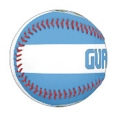 Balle De Baseball Guatemala Drapeau et blason Patriotique (Devant Gauche)