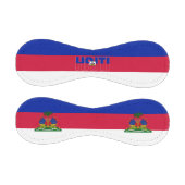 Balle De Baseball Haïti Drapeau et blason Patriotique (Panneaux)