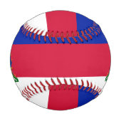 Balle De Baseball Haïti Drapeau et blason Patriotique (Dos)