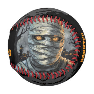 Balle De Baseball Halloween,Momie Hantée, Yeux de l'Emballée